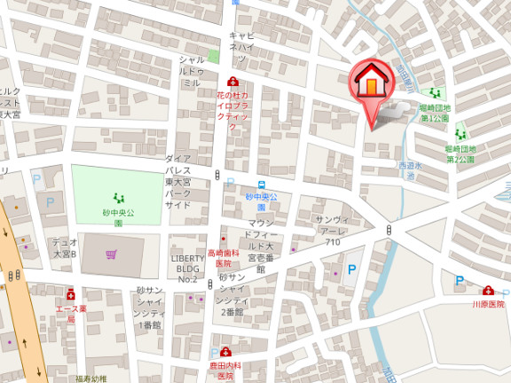 ��ʌ��������܎s������x�蒬�̃A�p�[�g�̒n�}