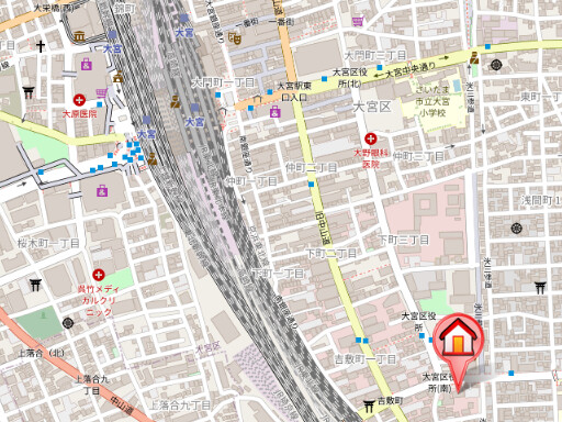 ��ʌ��������܎s��{��g�~���Q���ڂ̃}���V�����̒n�}