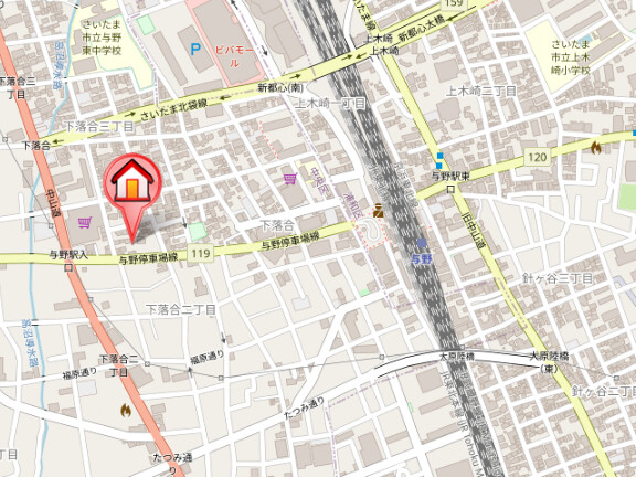 ��ʌ��������܎s�����扺�����R���ڂ̃}���V�����̒n�}