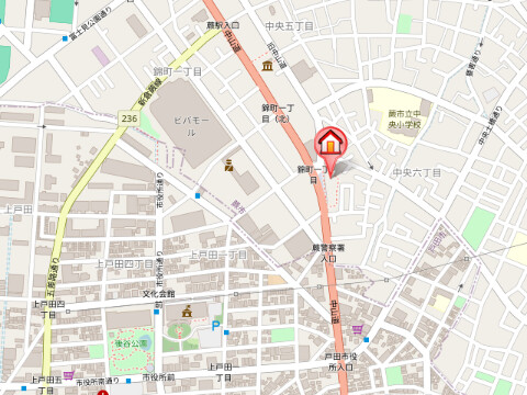 ��ʌ��n�s�����U���ڂ̃e���X�n�E�X�̒n�}