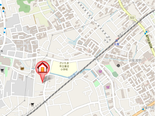 ��ʌ��������܎s������厚�@���̃A�p�[�g�̒n�}