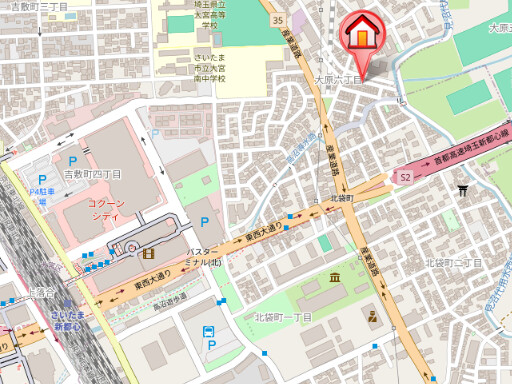 ��ʌ��������܎s��{��匴�U���ڂ̃}���V�����̒n�}