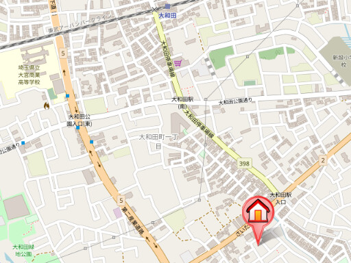 ��ʌ��������܎s������厚�쒆�ۂ̃A�p�[�g�̒n�}