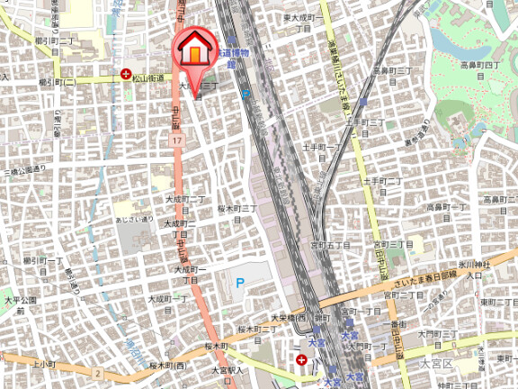 ��ʌ��������܎s��{��听���R���ڂ̃}���V�����̒n�}