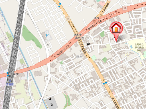 ��ʌ�����s�厚���s�̈�ˌ��Ă̒n�}