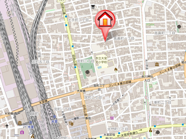 ��ʌ��������܎s��{��{���R���ڂ̃}���V�����̒n�}