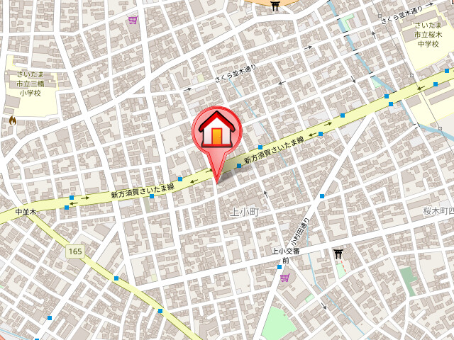 ��ʌ��������܎s��{��㏬���̃}���V�����̒n�}