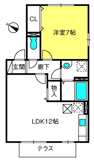 ��ʌ�����s�㕽�����P���ڂ̃A�p�[�g�̊Ԏ�