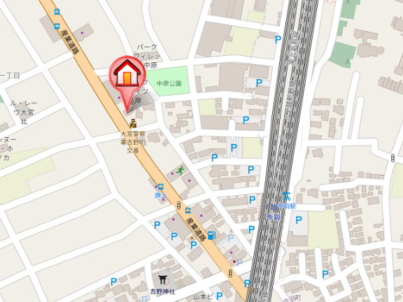 ��ʌ��������܎s�k��g�쒬�P���ڂ̃}���V�����̒n�}