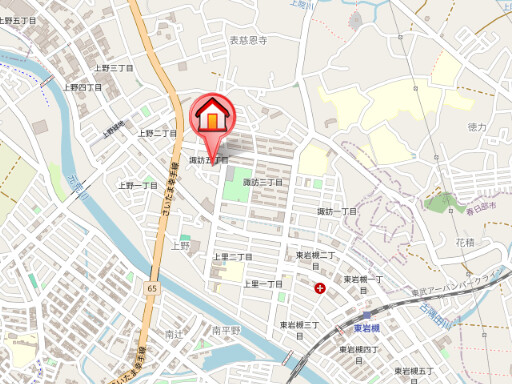 ��ʌ��������܎s��΋�z�K�T���ڂ̃}���V�����̒n�}