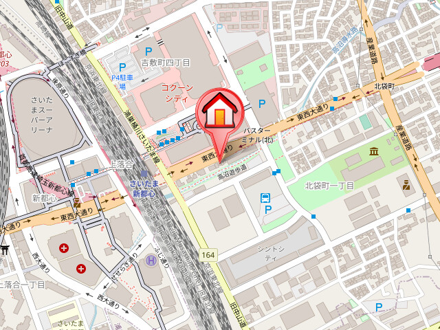 ��ʌ��������܎s��{��g�~���S���ڂ̃}���V�����̒n�}