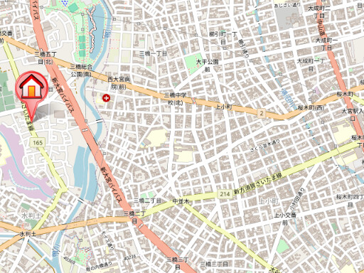 ��ʌ��������܎s����O���T���ڂ̃}���V�����̒n�}