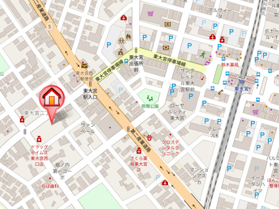 ��ʌ��������܎s�����擌��{�Q���ڂ̃A�p�[�g�̒n�}