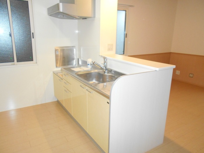 ��ʌ��������܎s�k�捡�H���̃A�p�[�g�̃L�b�`��