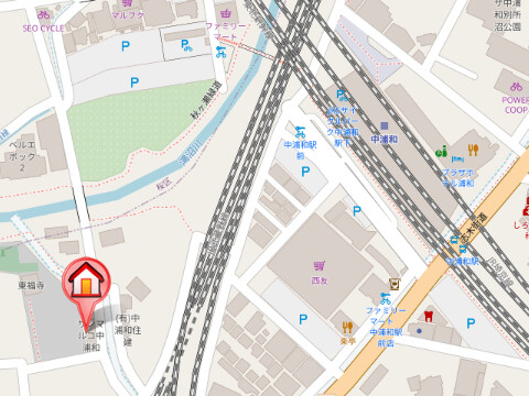 ��ʌ��������܎s���ւP���ڂ̃A�p�[�g�̒n�}