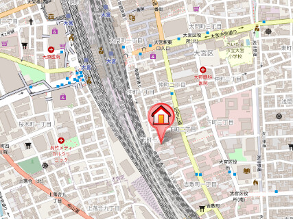 ��ʌ��������܎s��{�扺���P���ڂ̈�ˌ��Ă̒n�}