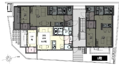 ��ʌ��t�����s�����ڂ̃A�p�[�g�̊Ԏ�