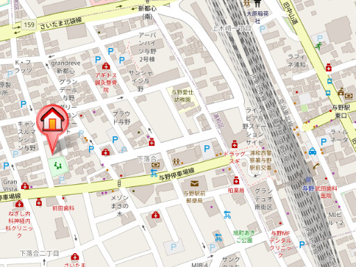 ��ʌ��������܎s�����扺�����R���ڂ̃}���V�����̒n�}