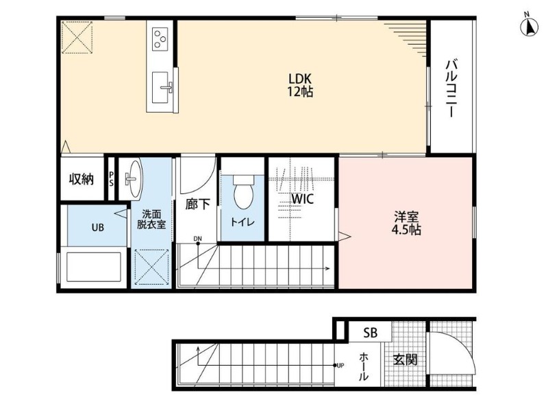 ��ʌ������s���R���ڂ̃A�p�[�g�̊Ԏ�