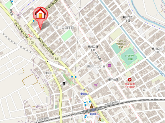 ��ʌ�����s������S���ڂ̃}���V�����̒n�}