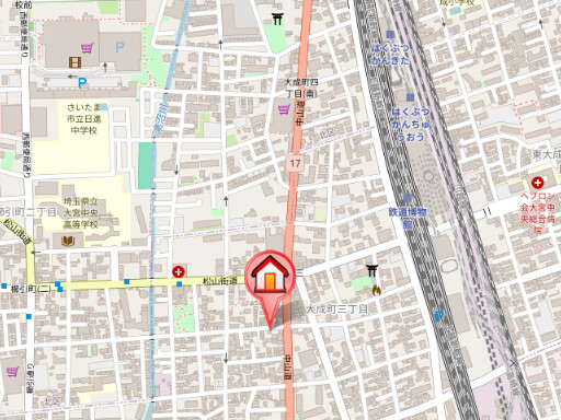 ��ʌ��������܎s��{��听���R���ڂ̃}���V�����̒n�}