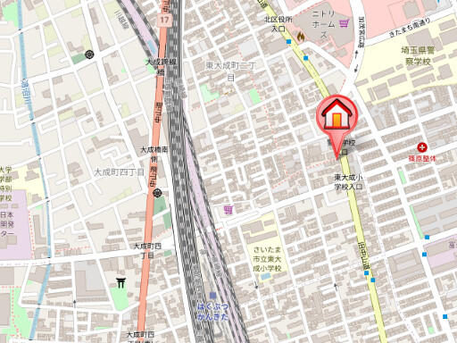 ��ʌ��������܎s�k�擌�听���Q���ڂ̃}���V�����̒n�}