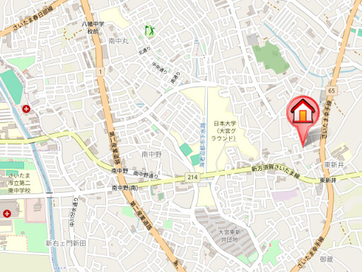 ��ʌ��������܎s������厚�䑠�̈�ˌ��Ă̒n�}