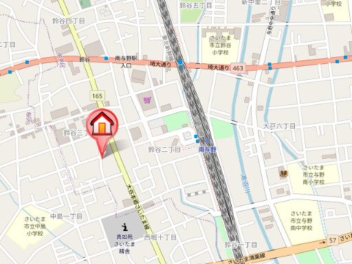 ��ʌ��������܎s�������J�R���ڂ̃}���V�����̒n�}