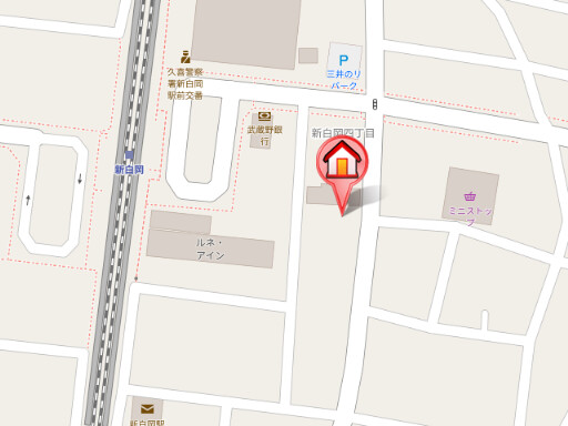 ��ʌ������s�V�����S���ڂ̃}���V�����̒n�}