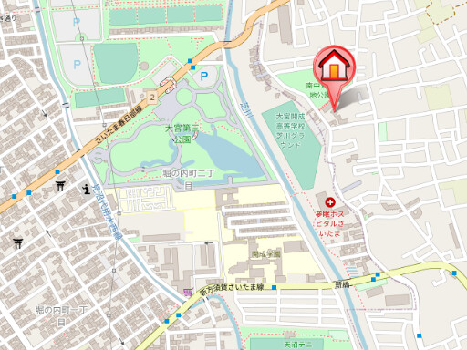 ��ʌ��������܎s������厚�쒆�ۂ̃}���V�����̒n�}