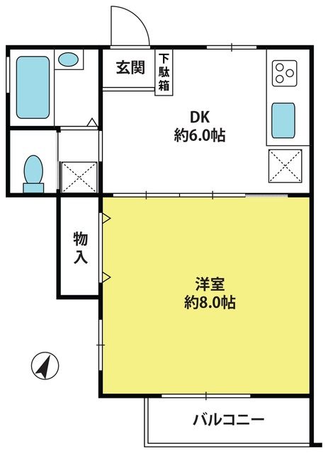 ��ʌ��@�c�s���R���ڂ̃A�p�[�g�̊Ԏ�