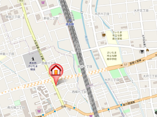 ��ʌ��������܎s���搼�x�X���ڂ̃A�p�[�g�̒n�}