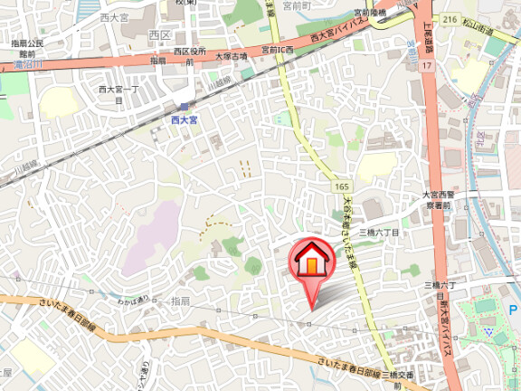 ��ʌ��������܎s����O���U���ڂ̃A�p�[�g�̒n�}