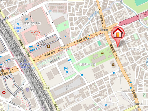 ��ʌ��������܎s��{��k�ܒ��Q���ڂ̃}���V�����̒n�}