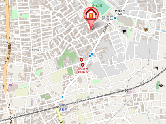 ��ʌ��������܎s������x�蒬�̃A�p�[�g�̒n�}