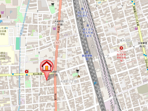 ��ʌ��������܎s��{��听���R���ڂ̃A�p�[�g�̒n�}