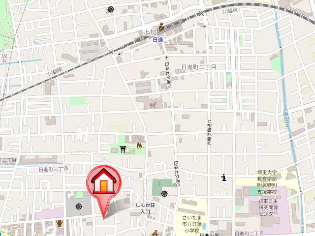 ��ʌ��������܎s�k����i���P���ڂ̃}���V�����̒n�}