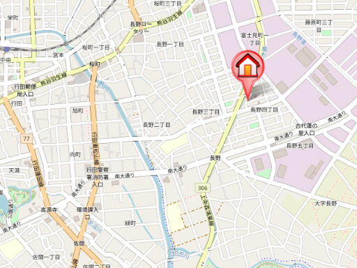 ��ʌ��s�c�s����S���ڂ̃A�p�[�g�̒n�}