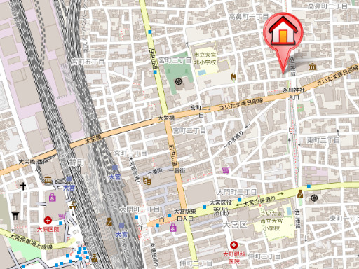 ��ʌ��������܎s��{�捂�@���P���ڂ̃}���V�����̒n�}