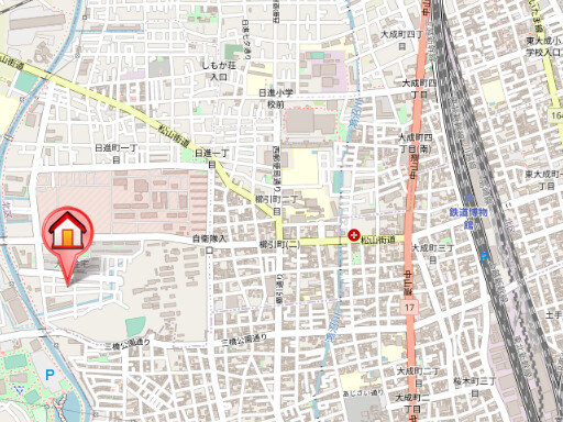 ��ʌ��������܎s�k����i���P���ڂ̃}���V�����̒n�}