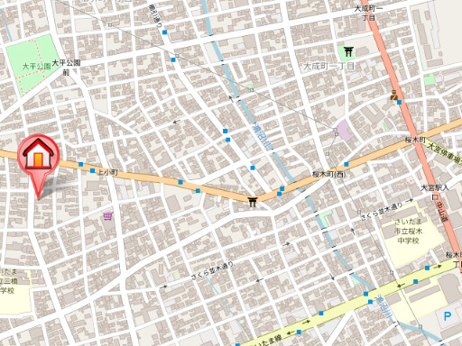 ��ʌ��������܎s��{��O���P���ڂ̃}���V�����̒n�}