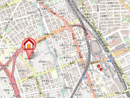 ��ʌ��������܎s������{�����U���ڂ̃}���V�����̒n�}