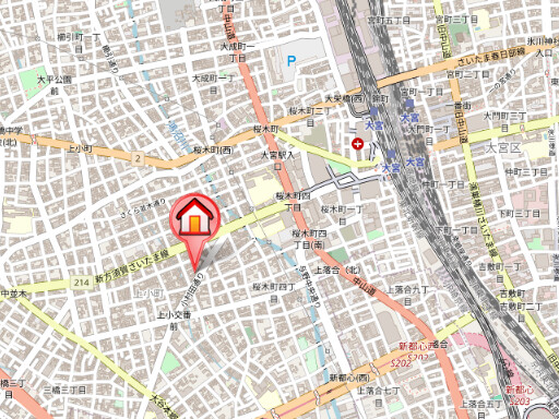 ��ʌ��������܎s��{��㏬���̃}���V�����̒n�}