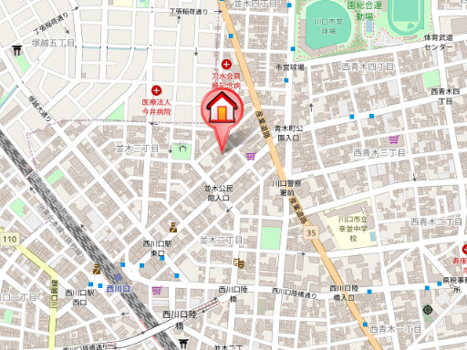 ��ʌ�����s���؂R���ڂ̃}���V�����̒n�}