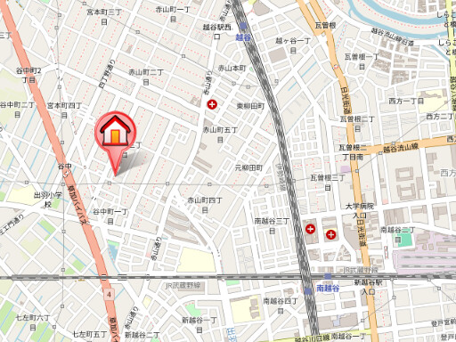 ��ʌ��z�J�s�ԎR���R���ڂ̃A�p�[�g�̒n�}