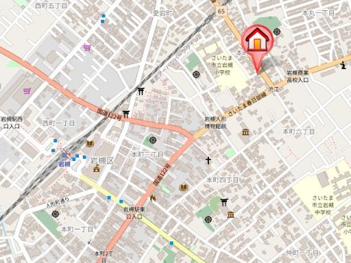 ��ʌ��������܎s��΋�{���T���ڂ̃A�p�[�g�̒n�}