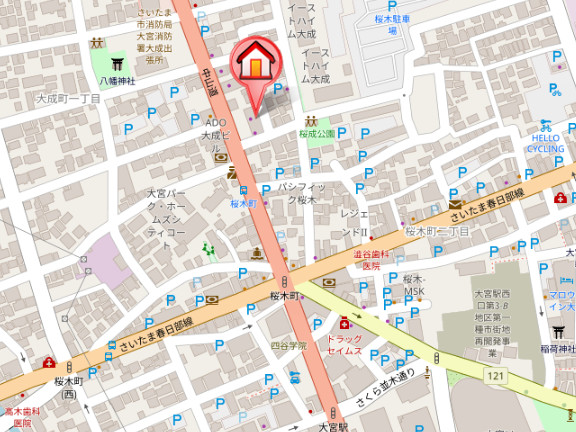 ��ʌ��������܎s��{��听���P���ڂ̃}���V�����̒n�}