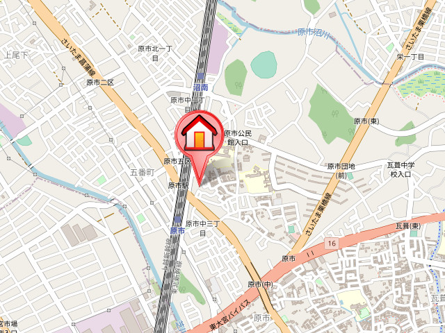 ��ʌ�����s�厚���s�̃A�p�[�g�̒n�}