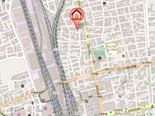 ��ʌ��������܎s��{��{���S���ڂ̃A�p�[�g�̒n�}