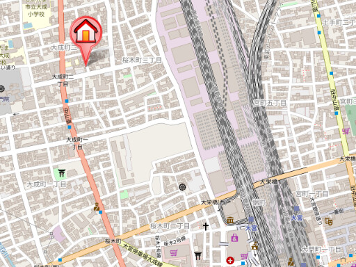 ��ʌ��������܎s��{��听���Q���ڂ̃}���V�����̒n�}